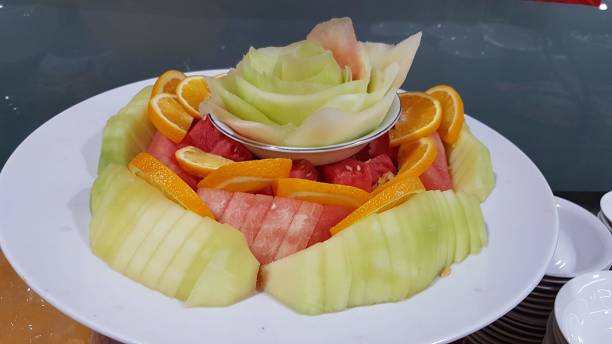 Lots of fruit on the plate