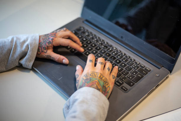 istock Black woman working with laptop in an office 1438254186