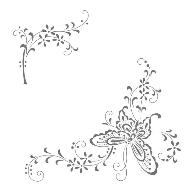 Vector illustration of Floral Pattern of China style