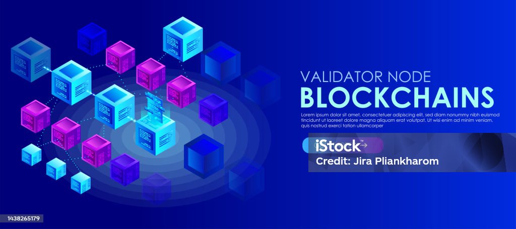 Block Shell Block Validator Node Blockchain Isometric Stock Illustration - Download ...