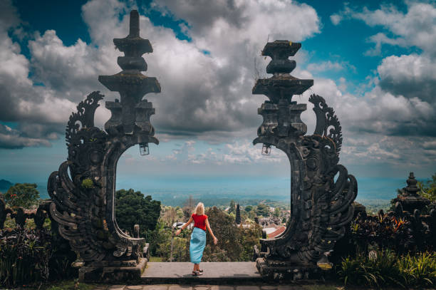 istock Woman Exploring Besakih Temple 1438276259