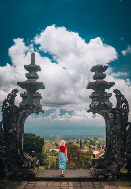 istock Woman Exploring Besakih Temple 1438276388