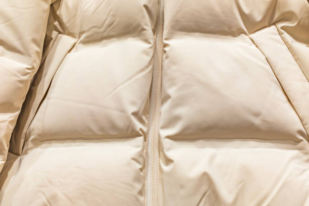 istock Partial close-up of down jacket 1438278260