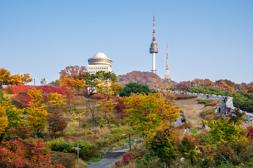 Korean War Memorial Hall in Seoul, South Korea on JAN 10, 2020