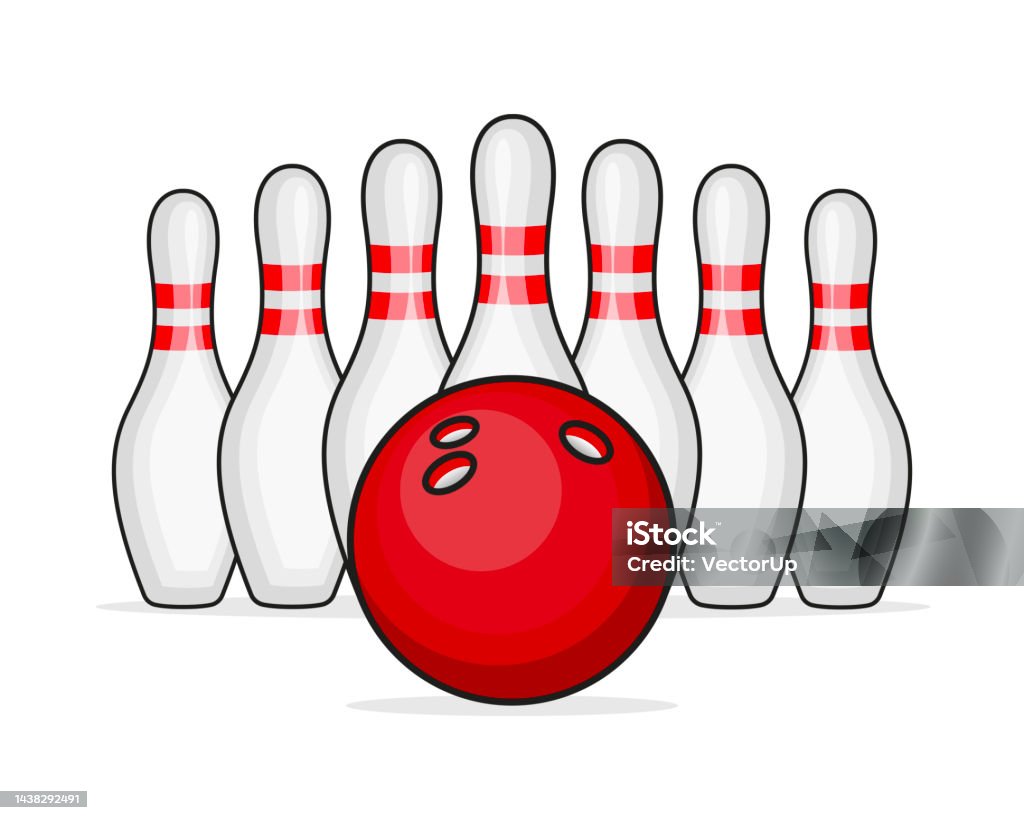 Bowling Strike Icon Realistic Illustration Of Bowling Strike Vector