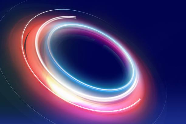 istock Colorful growing light wave effect in depth concept series 1371 1438300290