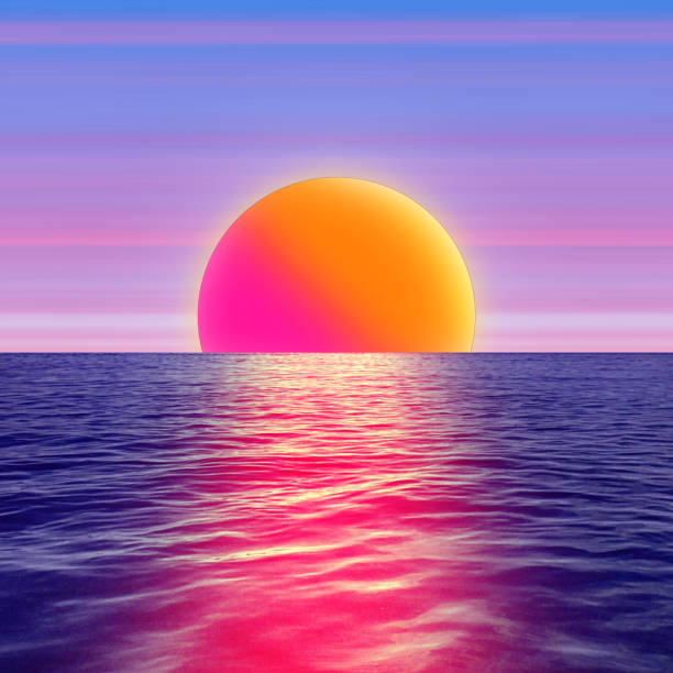 istock Vibrant edgy sunset - perfect for wallpapers 1438300594