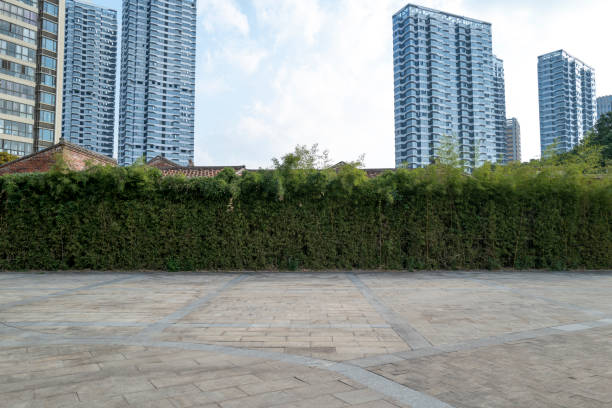 istock City buildings behind the Marble Square 1438302903