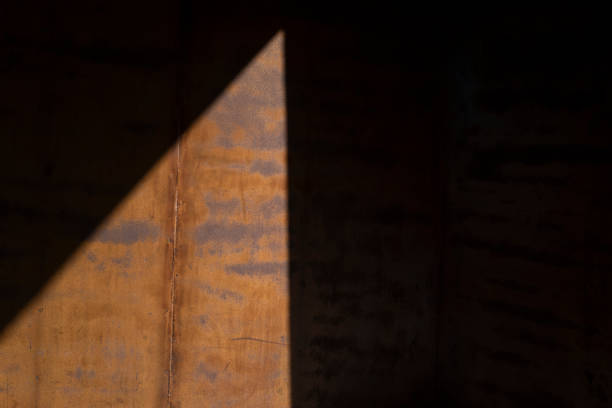 istock The sun shines on the rusted steel plate 1438303387