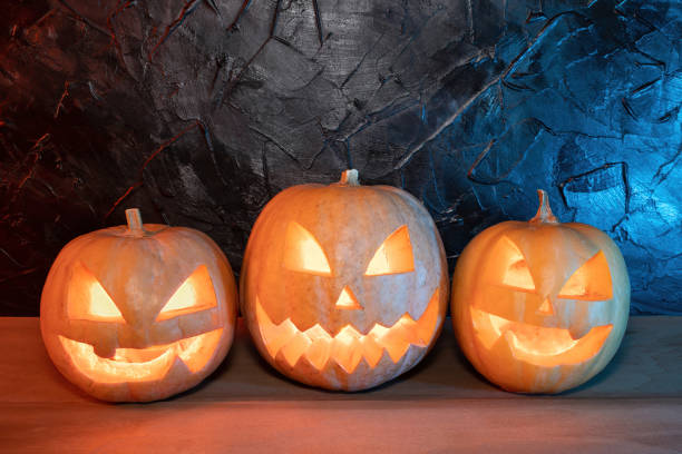 istock Pumpkins for the Halloween decoration 1438313869
