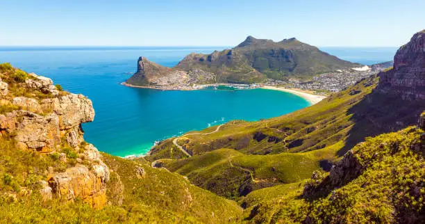 Photo of Hout Bay Coastal mountain landscape with fynbos flora in Cape Town