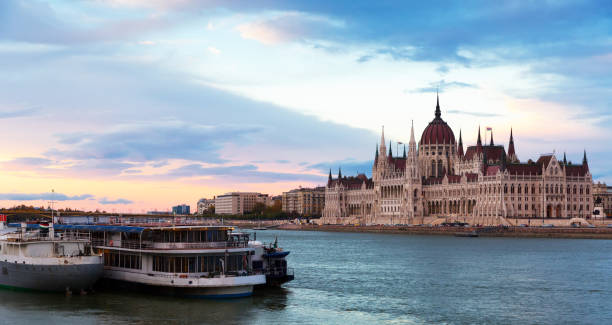 istock Parlament in Budapest is hungarian landmark 1438316589