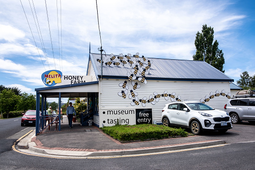 Tasmania, Australia – December 18, 2019: Melita has a variety of honey related produce which was larger than other honey outlets in Launceston.