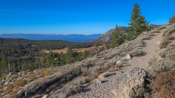 istock Mt. Rose Summit trail with Lake Tahoe views 1438318621