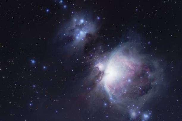istock Dark starry sky and Orion nebula 1438319477