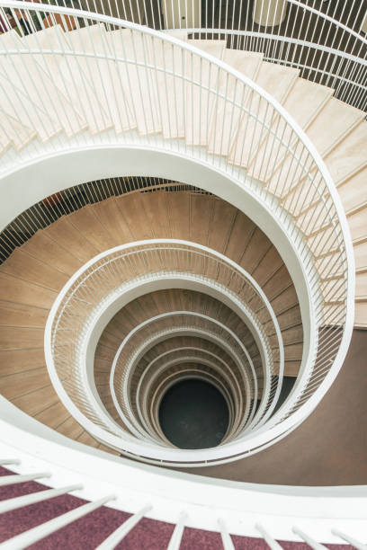 istock A capture of a beautiful spiral staircase 1438319629