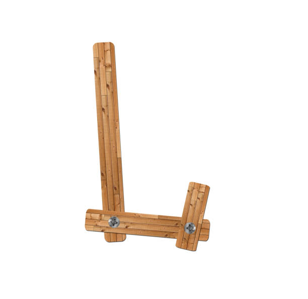 istock wooden alphabet - letter L on white background 1438322536