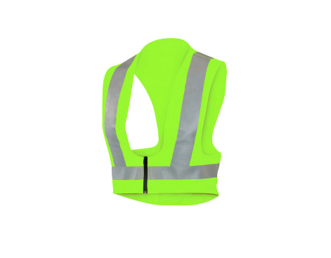 Safety vest  isolated on white background