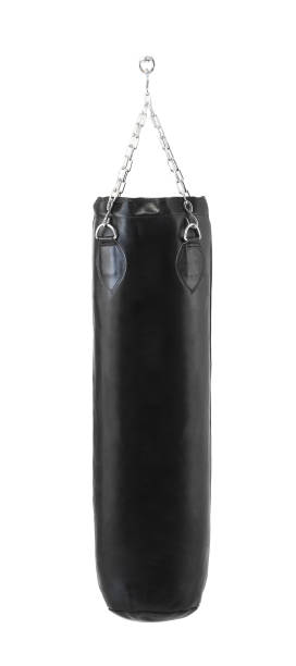 istock black Punching bag for boxing 1438333172