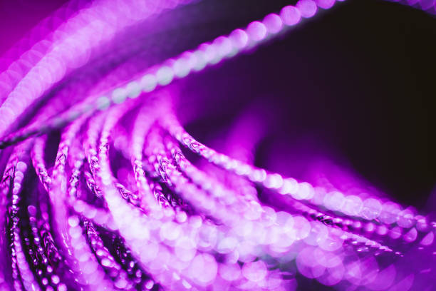 istock Futuristic, abstract and purple background. 1438336571
