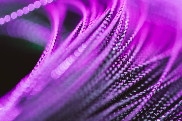 istock Futuristic, abstract and purple background. 1438336590