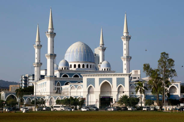 Sultan Ahmad Shah 1 Moschee in Kuantan, Pahang, Malaysia. – Foto