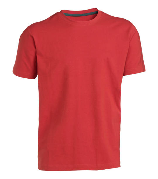istock red T-shirt isolated 1438337822