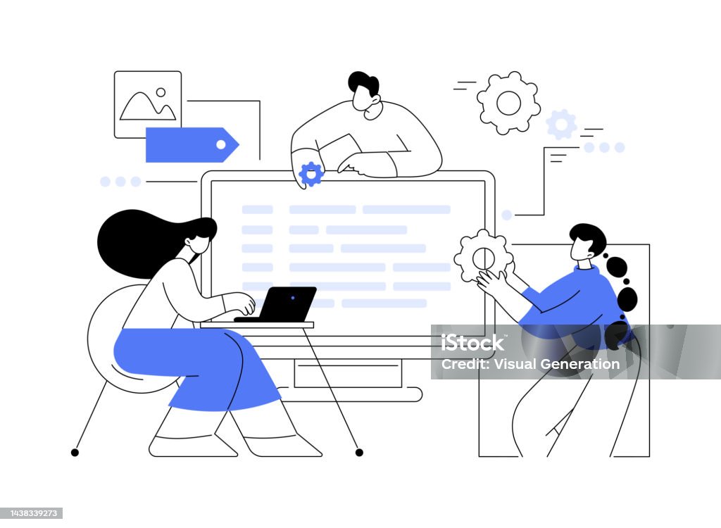 Software Development Team Abstract Concept Vector Illustration Stock ...