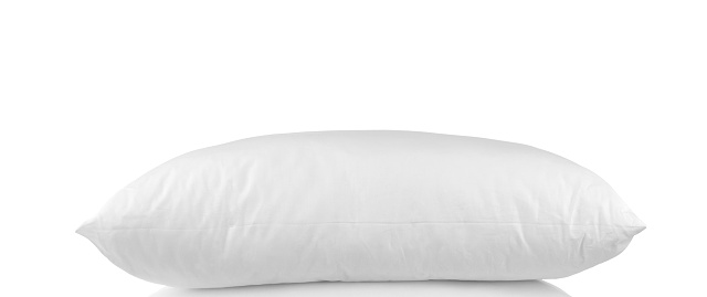 white pillow isolated on white