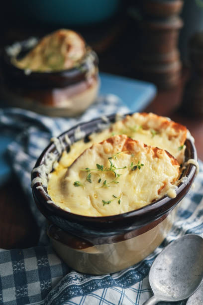 istock French Onion Soup with Baked Cheese 1438339884