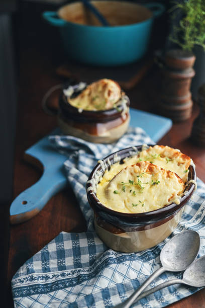 istock French Onion Soup with Baked Cheese 1438339891