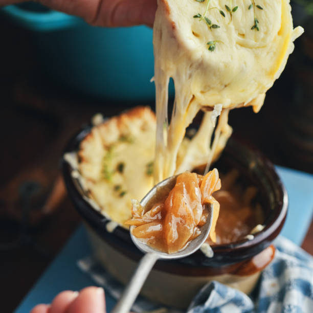 istock French Onion Soup with Baked Cheese 1438339934