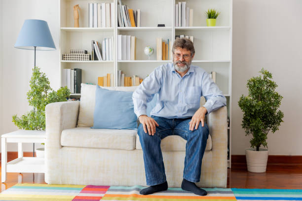 istock Senior man portrait. 1438342784