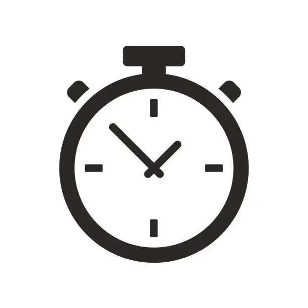 Vector illustration of Timer stopwatch icon