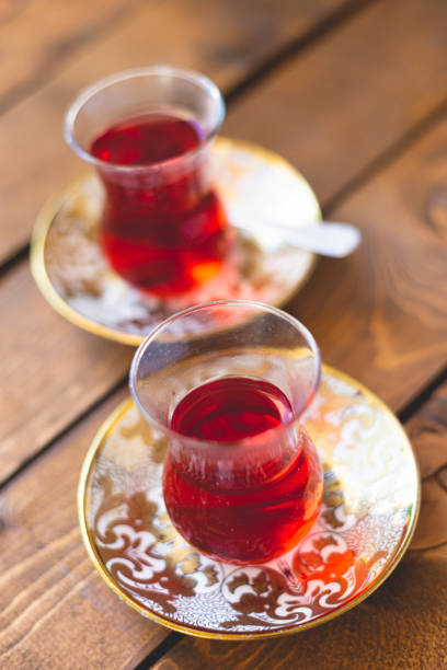 istock Traditional Turkish tea in authentic glasses 1438355206