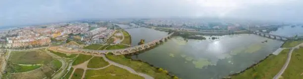 Photo of Panoramic view of the city of Badajoz in Spain