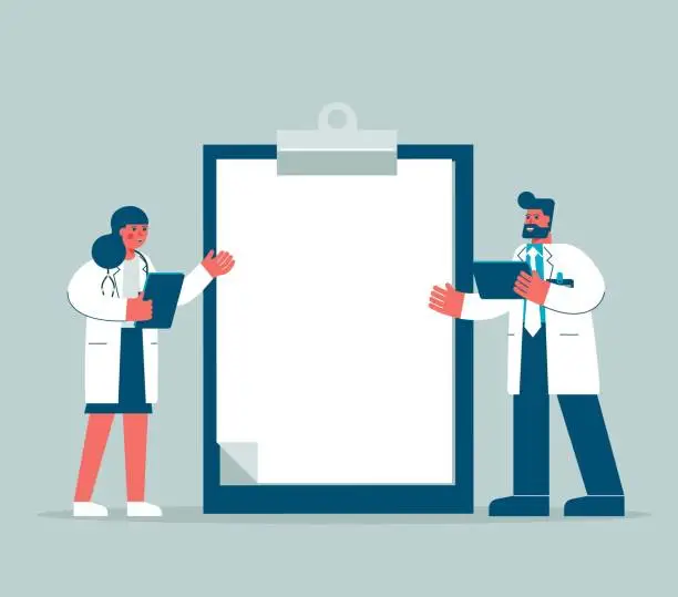 Vector illustration of medical clipboard