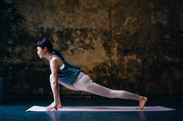 istock Beautiful Woman Practicing Yoga 1438371481