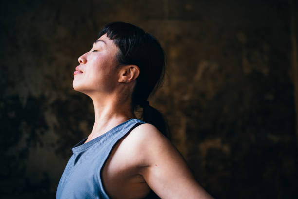 istock Beautiful Woman Practicing Yoga 1438371541