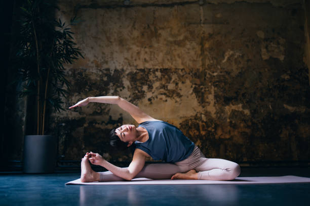 istock Beautiful Woman Doing Warm Up Exercise 1438372137