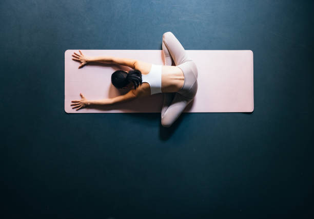 istock High Angle View Of Unrecognizable Woman Doing Warm Up Exercise 1438372237