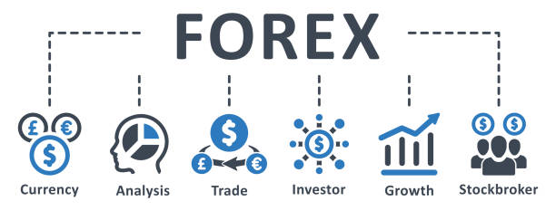 istock Forex icon - vector illustration . forex, economy, trade, currency, investor, growth, analysis, stockbroker, infographic, template, presentation, concept, banner, pictogram, icon set, icons . 1438372788