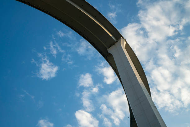 istock Look up at the circular overpass, Chongqing, China 1438382107