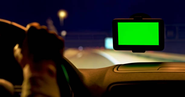 Computer Screen On Windshield Car Window Green Screen Stock Photos, Pictures & Royalty-Free Images ...