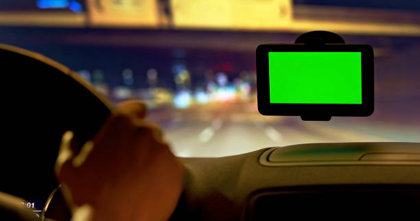Computer Screen On Windshield Car Window Green Screen Stock Photos, Pictures & Royalty-Free Images ...