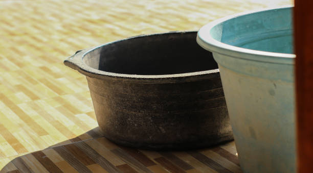 istock There are two buckets on the floor 1438385420