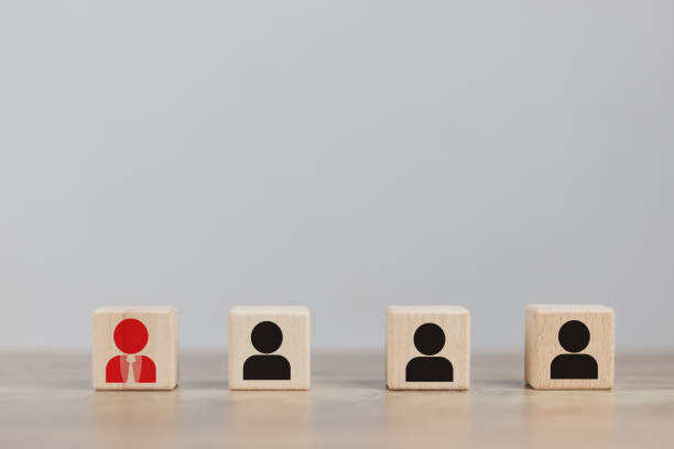 istock resources human concept HR service worker using sales glasses There is an icon of working age to identify potential people to work effectively. organizational guidelines. 1438391544