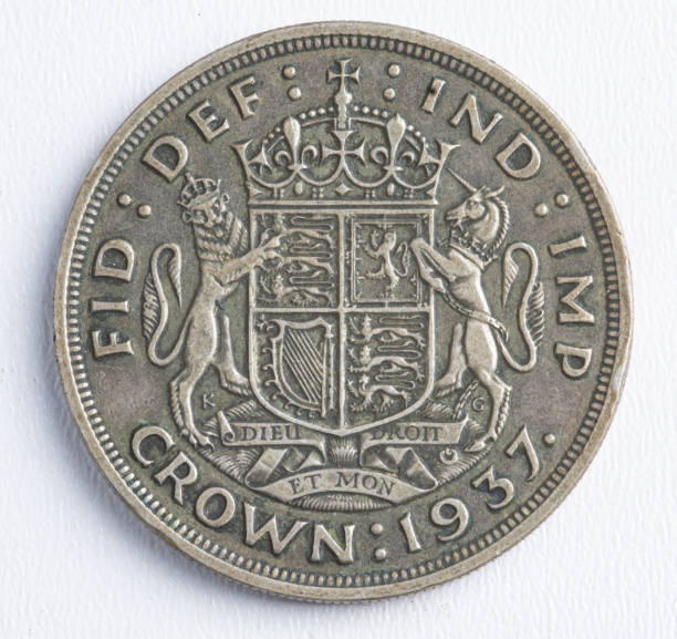 1937 George VI Crown Coin - Rear side up