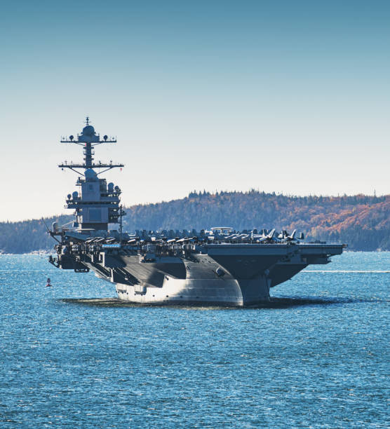 American Aircraft Carrier stock photo