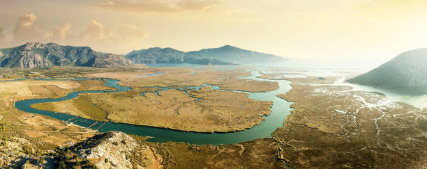 istock Aerial View of Dalyan Delta 1438396913